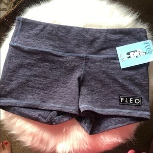 3.25 Navy Blue Fleo Shorts
